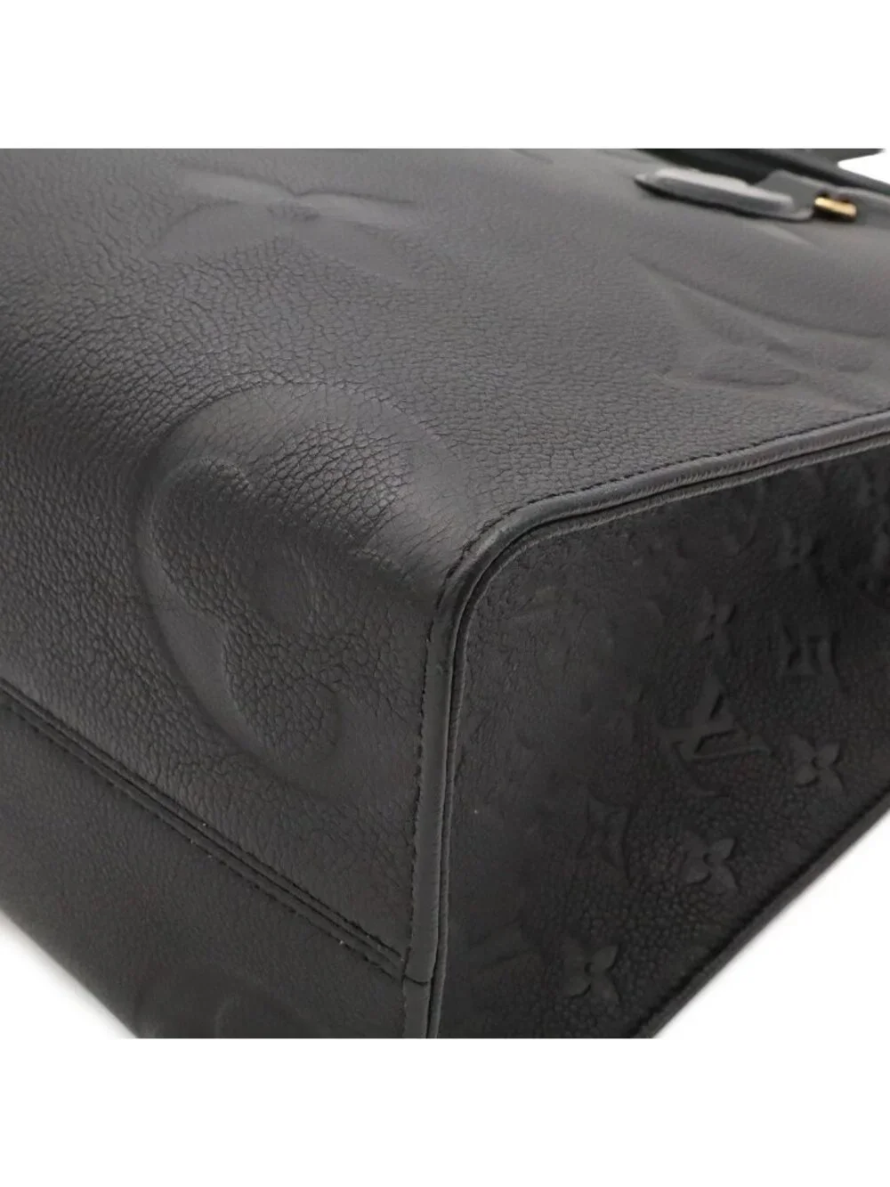 Louis Vuitton Monogram Empreinte on the Go MM Tote 2-Way Shoulder Noir Black